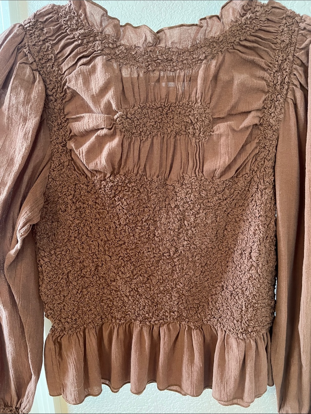 Anthropologie Smocked Top size small - Picture 5 of 10